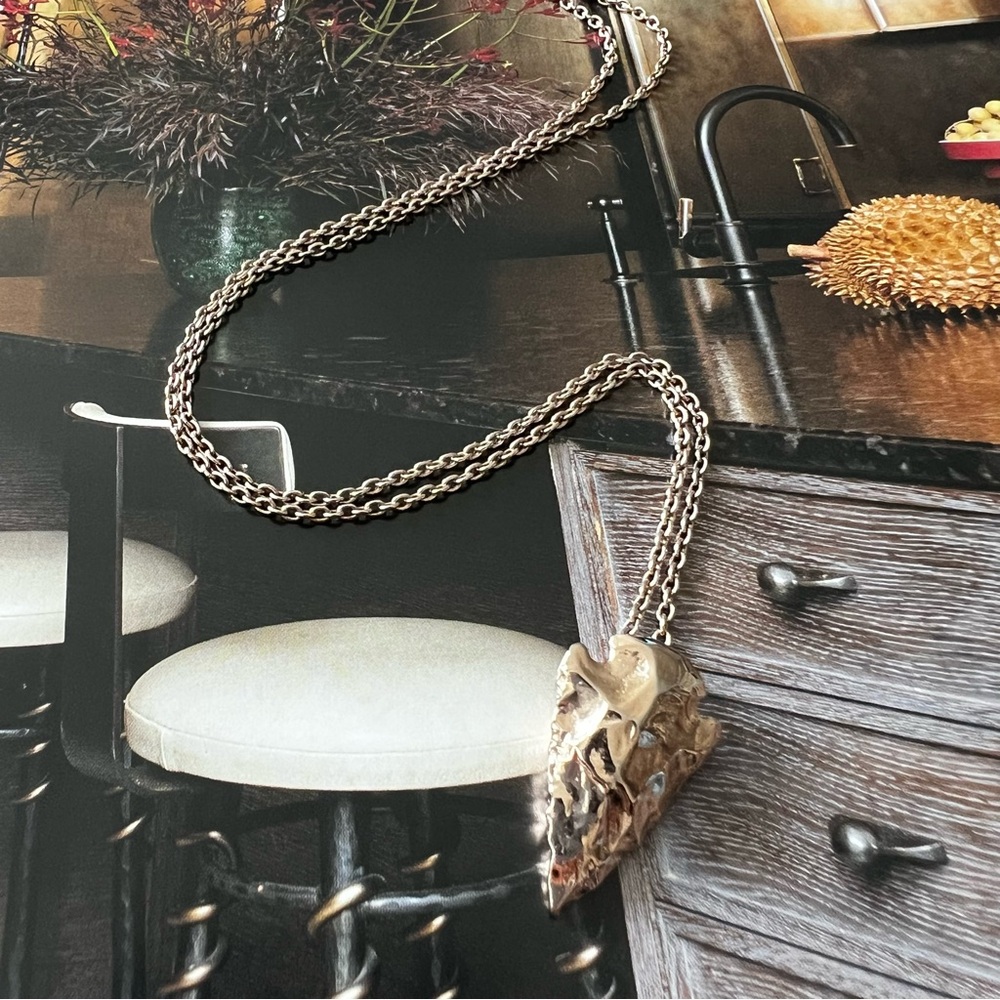 PAMELA LOVE • Rose Gold Arrowhead Pendant Necklace